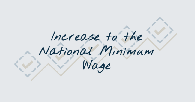 Increase to national minimum wage in 2023
